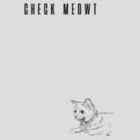 Check MEOWT Men's T-shirt Design