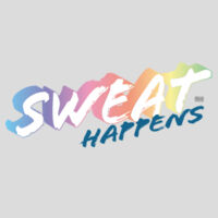 Sweat Happens Men's Rainbow T-Shirt Design