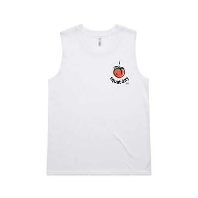 I peach squat day Woman's Muscle Tee Thumbnail