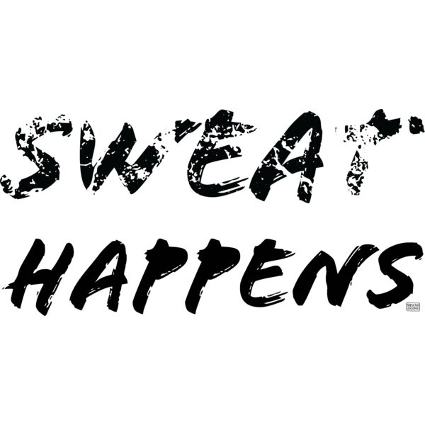 Sweat Happens Black on Black Thumbnail