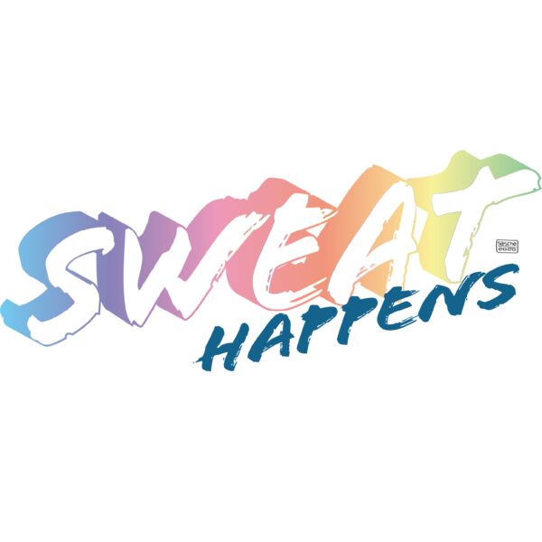 Sweat Happens Rainbow Text Thumbnail